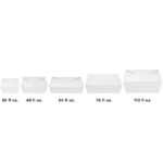 [300 ct] Paper Take-Out Boxes | #8 | 48 oz | White - Image 8