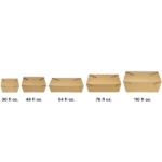 [450 ct] Paper Take-Out Boxes | #1 | 30 oz | Kraft - Image 12