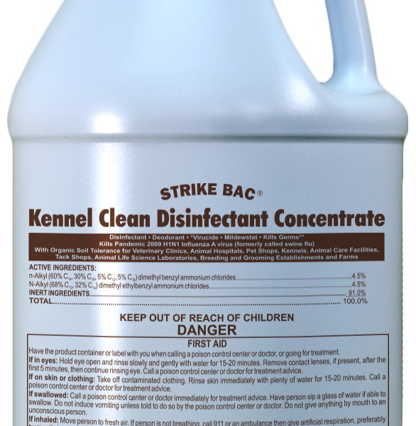 Genlabs Strike Bac® Kennel Clean Disinfectant Concentrate
