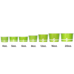 [1,000 ct] 12 oz Paper Food Containers | 100 mm | Green - Image 9