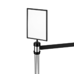 [Black] 8.5" x 12.5" Guidance Stanchion Sign Holder