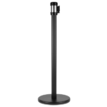 38" Black Guidance Stanchion with 78" Black Retractable Belt - Set of 2
