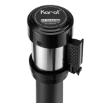 38" Black Guidance Stanchion with 78" Black Retractable Belt - Set of 2 - Image 4