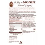 Monin Almond (Orgeat) Syrup - Bottle (750mL) - Image 3