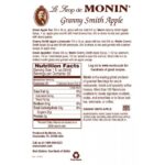 Monin Granny Smith Apple Syrup - Bottle (750mL) - Image 4
