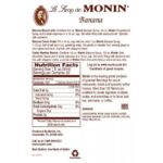 Monin Banana Syrup - Bottle (750mL) - Image 3