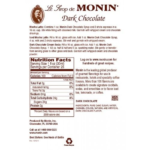 Monin Dark Chocolate Syrup - Bottle (750mL) - Image 3