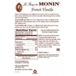 Monin French Vanilla Syrup - Bottle (750mL) - Image 3
