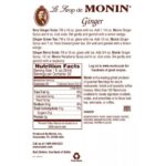 Monin Ginger Syrup - Bottle (750mL) - Image 3