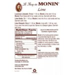 Monin Lime Syrup - Bottle (750mL) - Image 3