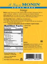 Monin Sugar Free Mango Syrup - Bottle (1L) - Image 5