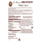Monin Maple Spice Syrup - Bottle (750mL) - Image 3