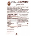 Monin Green Mint Syrup - Bottle (750mL) - Image 6