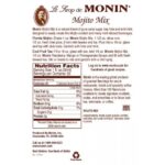 Monin Mojito Mix Syrup - Bottle (750mL) - Image 3