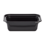 [150 sets] 12 oz PP Plastic Microwavable Rectangular Food Containers & Lids, Black - Image 6
