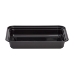 [150 sets] 28 oz PP Plastic Microwavable Rectangular Food Containers & Lids, Black - Image 2