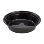 [150 sets] 24 oz PP Plastic Microwavable Round Food Containers & Lids, Black - Image 5