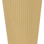 [500 ct] 12 oz Paper Coffee Cups | Ripple | 90 mm | Kraft - Image 5