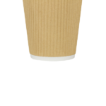 [500 ct] 12 oz Paper Coffee Cups | Ripple | 90 mm | Kraft - Image 6