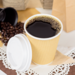 [500 ct] 12 oz Paper Coffee Cups | Ripple | 90 mm | Kraft - Image 3