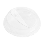 [1,000 ct] Plastic Dome Sipper Lids | PET | 98 mm | Half-Moon Flip Lid - Image 8
