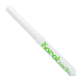Karat Earth 10.25" Giant Paper Straw (7mm) Paper Wrapped, White - 1,200 pcs - Image 2
