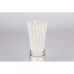 Karat Earth 10.25" Giant Paper Straw (7mm) Paper Wrapped, White - 1,200 pcs - Image 4