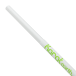Karat Earth 10.25" Jumbo Paper Straw (5mm) Paper Wrapped, White - 1,200 pcs