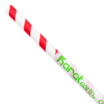 Karat Earth 10.25" Giant Paper Spiral Straw (7mm) Paper Wrapped, Red & White -1,200 pcs - Image 2
