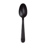 [1,000 ct] PP Plastic Premium Extra Heavy Weight Tea Spoons, Black - Image 2