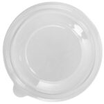 [300 ct] 32 oz Disposable Salad Bowl Lids | 185 mm | PET - Image 3