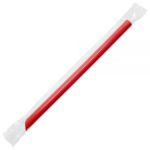 [1,600 ct] Boba Straws | Diagonal Cut | Individually Wrapped | Red (0.39" x 9") - Image 3