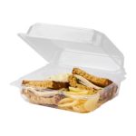 Karat Earth 8''x8'' PLA Hinged Container - 250 pcs