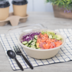 [200 ct] Bowl Lids | For 24-40 oz Molded Fiber Bowl | PET | 204.4 mm