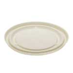 Karat Earth Bagasse Flat Lid for 16-24 oz Bagasse Take Out Bowl, Round - 500 pcs - Image 4