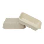 Karat Earth 16oz Natural Bagasse Take Out Container, Rectangular - 500 pcs - Image 9
