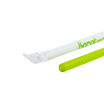 Karat Earth 9.5" PLA Jumbo Straw Paper Wrapped, Green - 4,800 pcs - Image 2