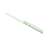 Karat Earth 8.75" Giant PLA Straw (7mm) Paper Wrapped, Clear - 2,500 pcs