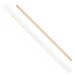 Karat Earth 7.75" Paper Jumbo Straw Paper Wrapped, Kraft - 2,000 pcs - Image 4