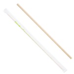 Karat Earth 10.25" Paper Jumbo Straw Paper Wrapped, Kraft - 1,200 pcs - Image 2