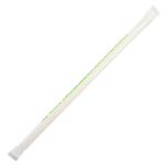 Karat Earth 9" Jumbo Paper Straw Wrapped, White - 1,200 pcs - Image 2
