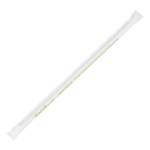 Karat Earth 9" Giant Paper Straw (7mm) Wrapped, White - 1,200 pcs - Image 3