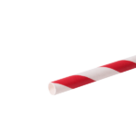 Karat Earth 5.25" Stir Paper Straw(5mm) Unwrapped, Red Spiral - 2,000 pcs - Image 4