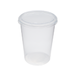 Karat Earth Lid for 8-32 oz. PLA Deli Container (117mm), Clear - 500 pcs - Image 4