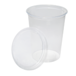 Karat Earth Lid for 8-32 oz. PLA Deli Container (117mm), Clear - 500 pcs - Image 5