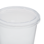 Karat Earth Lid for 8-32 oz. PLA Deli Container (117mm), Clear - 500 pcs - Image 3