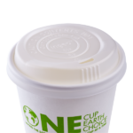 Karat Earth 80mm Compostable Sipper Dome Lids for 8oz Hot Cups - 1,000 pcs - Image 3