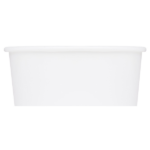 Karat Earth 12oz Eco-Friendly Paper Food Containers (114.6mm), White - 500 pcs - Image 3