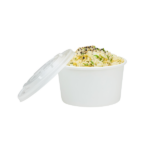 Karat Earth 12oz Eco-Friendly Paper Food Containers (114.6mm), White - 500 pcs - Image 9