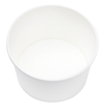 Karat Earth 8oz Eco-Friendly Paper Food Containers (90.8mm), White - 1,000 pcs - Image 2